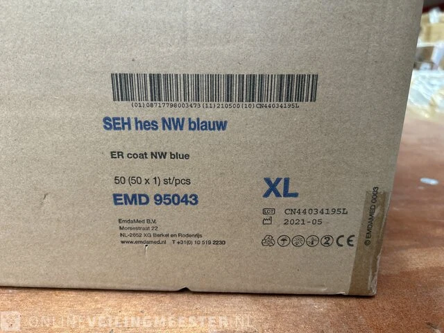 250x medische jas emdamed, seh hes nw blauw - afbeelding 5 van  6