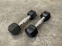 2.5kg - set á 2 stuks hexagon dumbbells (6x) - afbeelding 1 van  2