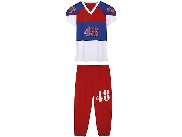 25x american football heren rood/blauw mt m - afbeelding 1 van  5