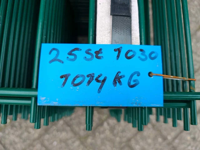 25x heras - 2024 - 8/6/8 - dubbelstaafs hekwerk groen - afbeelding 2 van  13
