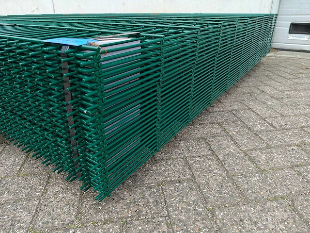 25x heras - 2024 - 8/6/8 - dubbelstaafs hekwerk groen - afbeelding 4 van  13