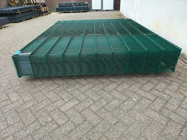 25x heras - 2024 - 8/6/8 - dubbelstaafs hekwerk groen - afbeelding 8 van  13
