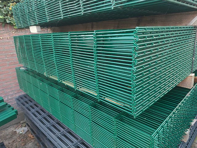 25x heras - dubbelstaafs hekwerk 8/6/8 1,63m groen - afbeelding 1 van  7