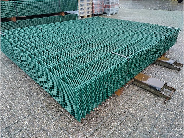 25x heras - dubbelstaafs hekwerk 8/6/8 (25x) 2,03m groen - afbeelding 1 van  9