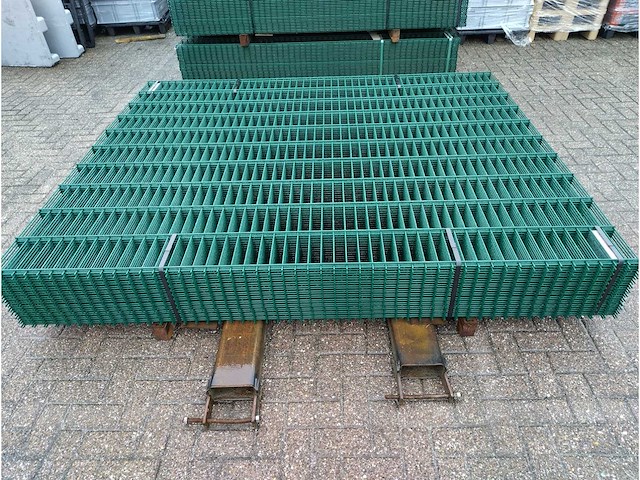 25x heras - dubbelstaafs hekwerk 8/6/8 (25x) 2,03m groen - afbeelding 2 van  9