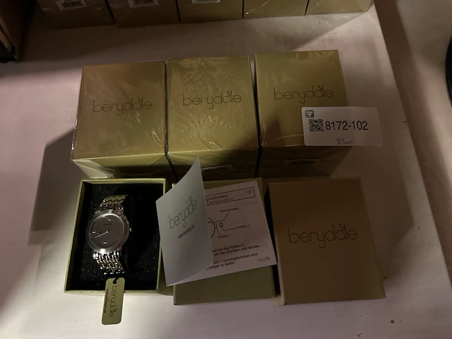 25x horloge met schakelketting berydale, bd702-1 - afbeelding 3 van  5