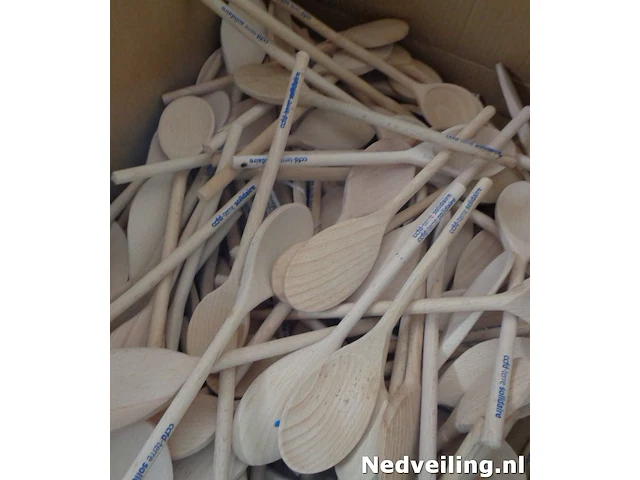 25x houten pollepels - afbeelding 3 van  3