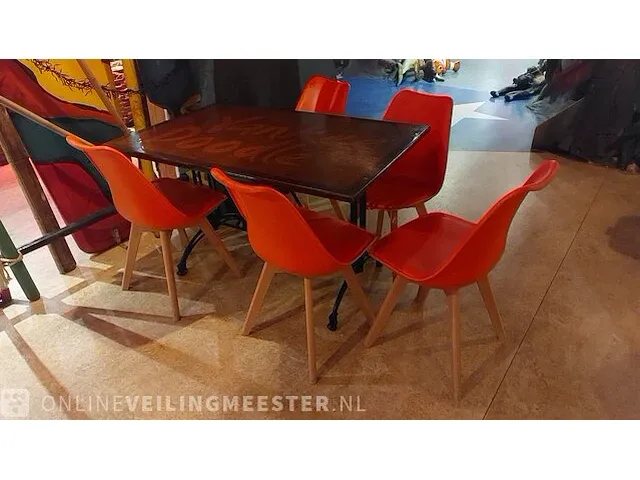 25x kuipstoel oranje - afbeelding 4 van  5