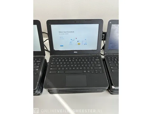 25x laptop dell , dell chromebook 3180, zwart - afbeelding 3 van  4