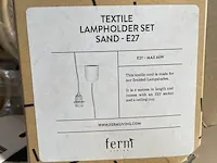 25x lichtarmatuur ferm living, textile lampholderset, sand - afbeelding 3 van  3