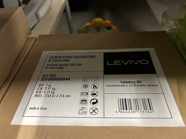 25x siliconen ijsblokjesvorm levivo - afbeelding 4 van  4