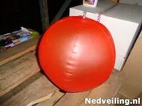 25x strandbal rood 23cm - afbeelding 1 van  3