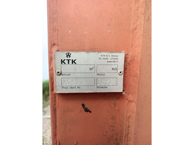 26 m³ kuub haakarm afzetcontainer, ktk, 2013 - afbeelding 3 van  15