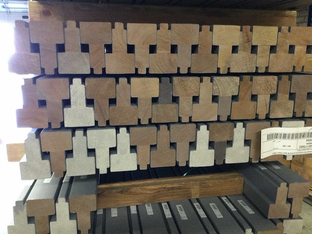 263 kozijnhout hardhout profiel -b 66x110 mm 195 en 295 cm. - afbeelding 3 van  8