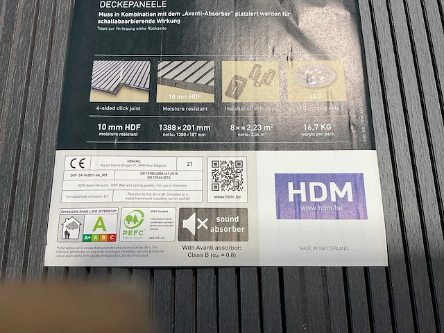 26,7m² hdm akoestische wandpanelen - inox black - 138,8x20,1 cm - afbeelding 6 van  8