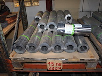 27 rollen lood wentzel ccde15 breedte 330mm x lengte 6000mm, gewicht 29,5 kg per rol. ca. 700 kg.