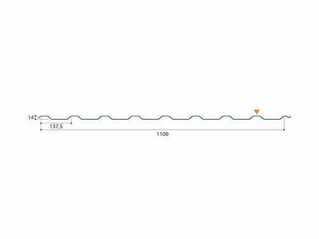 275m2 dakplaat 5000 x 1100mm - afbeelding 2 van  9