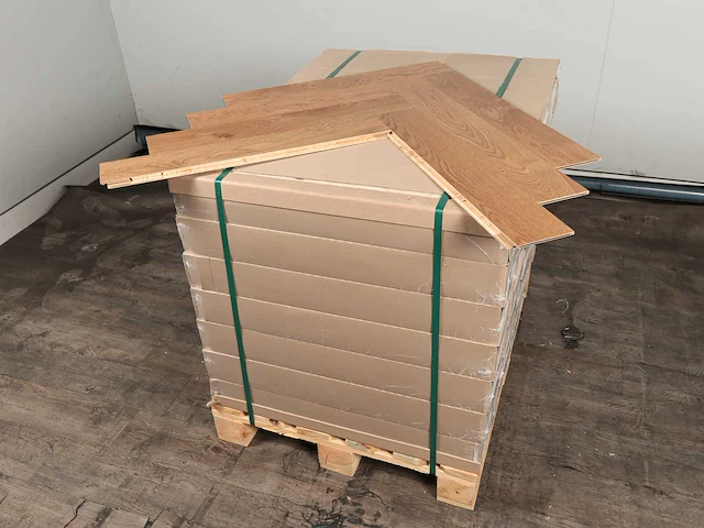 28 m2 parket eiken visgraat mutliplank - 660 x 110 x 14 mm - afbeelding 4 van  4