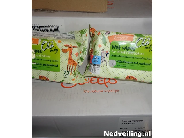 28 pakjes met 72pcs babydoekjes - afbeelding 1 van  3
