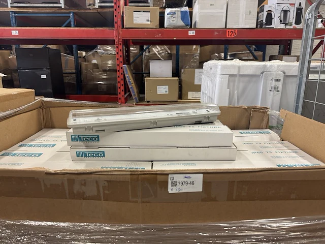 280x ip65 t5 fixture 2x14w 549 mm armatuur teco professional - afbeelding 1 van  6