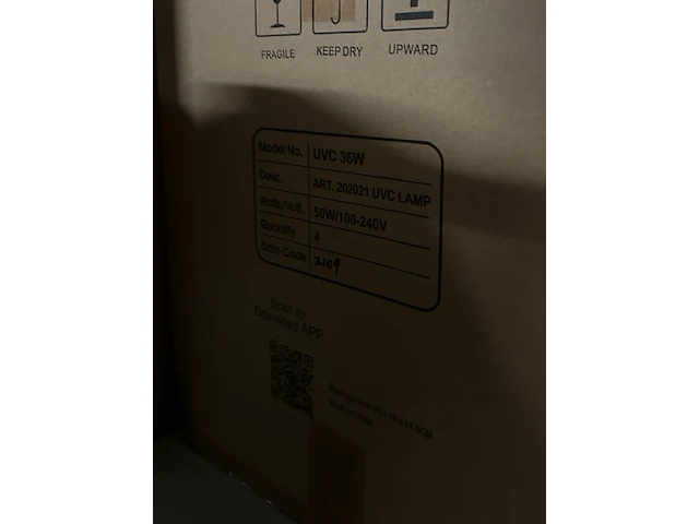28x desinfectielamp met philips 36w uv-c lamp - afbeelding 4 van  5