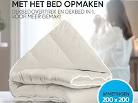 2in1 dekbed 200x200cm+hoofdkussens all season - afbeelding 6 van  7