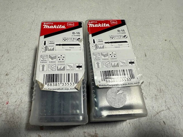 (2x) 100 delige makita decoupeerzagen set b16 b07711 - afbeelding 1 van  1