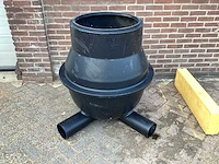 2x 160 mm gaten - rioolput - afbeelding 1 van  2