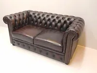 2x 2 zits bankstel chesterfield, springfield, bruin - afbeelding 1 van  3