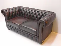 2x 2 zits bankstel chesterfield, springfield, bruin - afbeelding 3 van  3