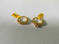 2x 20karaats geelgouden ringen - afbeelding 1 van  5