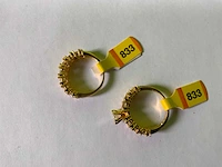 2x 20karaats geelgouden ringen - afbeelding 5 van  5