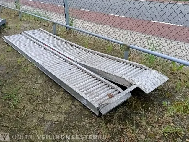 2x 2x aluminium oprijplaat - oprijramp - afbeelding 2 van  4