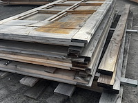 2x 2x dubbele deur vuren met ramen | vergrijsd - afbeelding 2 van  2