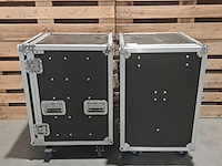 2x 5-laden flightcase, power dynamics, pd-fa6, met uitklapbare tafel - afbeelding 1 van  15