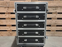2x 5-laden flightcase, power dynamics, pd-fa6, met uitklapbare tafel - afbeelding 14 van  15