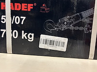 2x 50/07 750kg 3m rateltakel met certificaat hadef professional - afbeelding 2 van  2