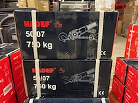 2x 50/07 750kg 3m rateltakel met certificaat, hadef professional - afbeelding 2 van  3