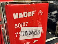 2x 50/07 750kg 3m rateltakel met certificaat, hadef professional - afbeelding 3 van  3