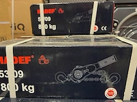 2x 53/09 800kg 1.5m rateltakel met certificaat, hadef professional - afbeelding 2 van  3