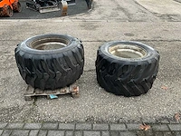 2x 600/40-22.5 band met velg - afbeelding 6 van  10