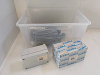 2x aansluitdoos met bekabeling o.a. fibox - afbeelding 1 van  8