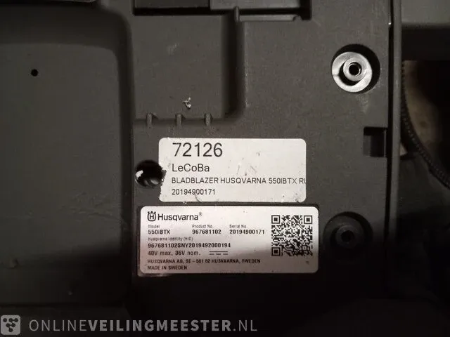2x accu bladblazer husqvarna, 550ibtx - afbeelding 8 van  11