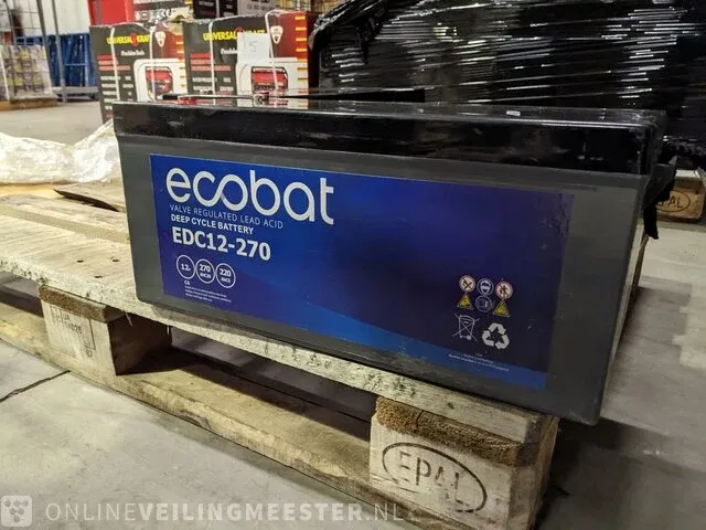 2x accu ecobat, edc12-270 - afbeelding 1 van  5