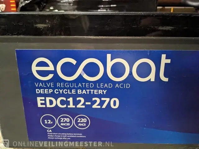 2x accu ecobat, edc12-270 - afbeelding 3 van  5