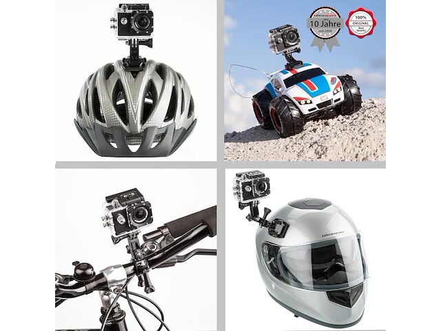 2x action camera silver met accessoires ultrasport umove hd60 - afbeelding 2 van  3