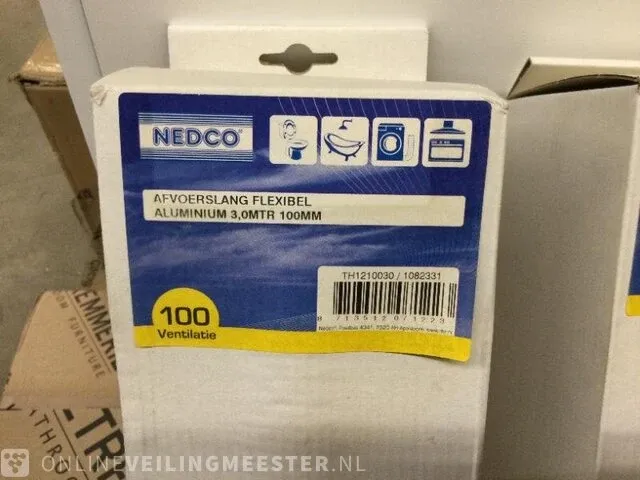 2x afvoerslang nedco, th1210030, alum. - afbeelding 2 van  2