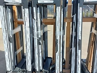 2x aluminium kozijn met kiepraam, zwartgrijs (mat) - afbeelding 4 van  12