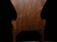 2x antieke victoriaanse halstoelen set bouwjaar 19e eeuw - afbeelding 5 van  6