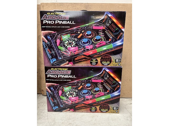 2x arcade speelgoed electronic arcade pro pinball - afbeelding 1 van  3